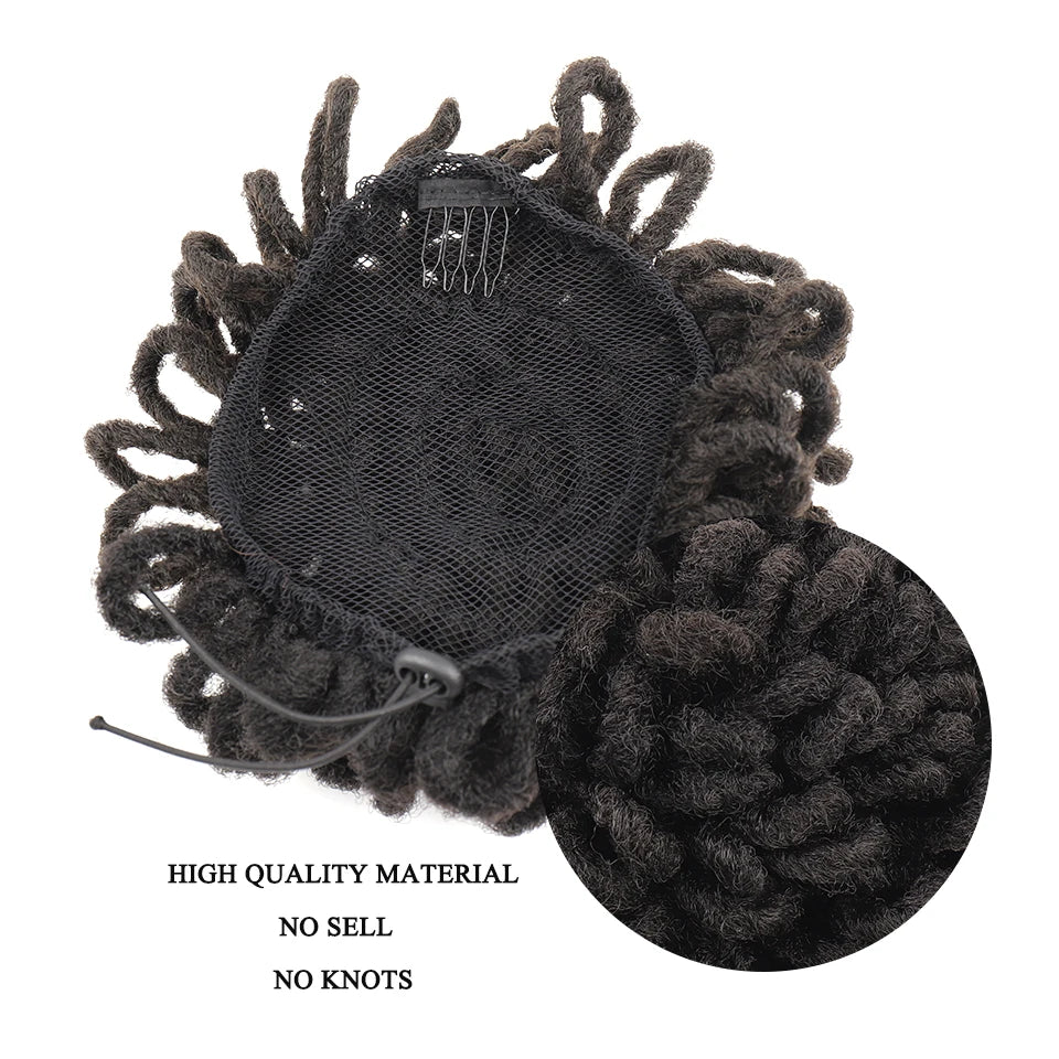 LUPU-Chignon synthétique afro bouffant, dreadlock, chignon de proximité, wstring, queue de cheval, faux locs, clip en queue de cheval, postiches pour femmes noires
