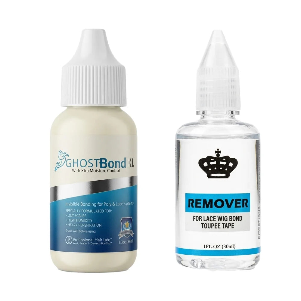 Kit de colle et dissolvant pour perruques, adhésif imperméable 38ml, nettoyant à l'huile d'agrumes pour dentelle 30ml, solution complète pour systèmes capillaires