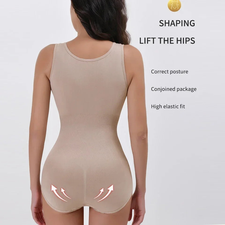 Nouveau Body Sculptant Amincissant pour Femme avec Fermeture Éclair et Ceinture, Effet Ventre Plat, Fajas, Gaine Amincissante, Corset Minceur, Hauts Corset