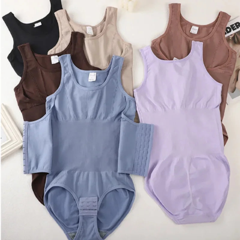 Nouveau Body Sculptant Gainant pour Femme avec Fermeture Éclair, Ceinture Amincissante et Corset Effet Ventre Plat