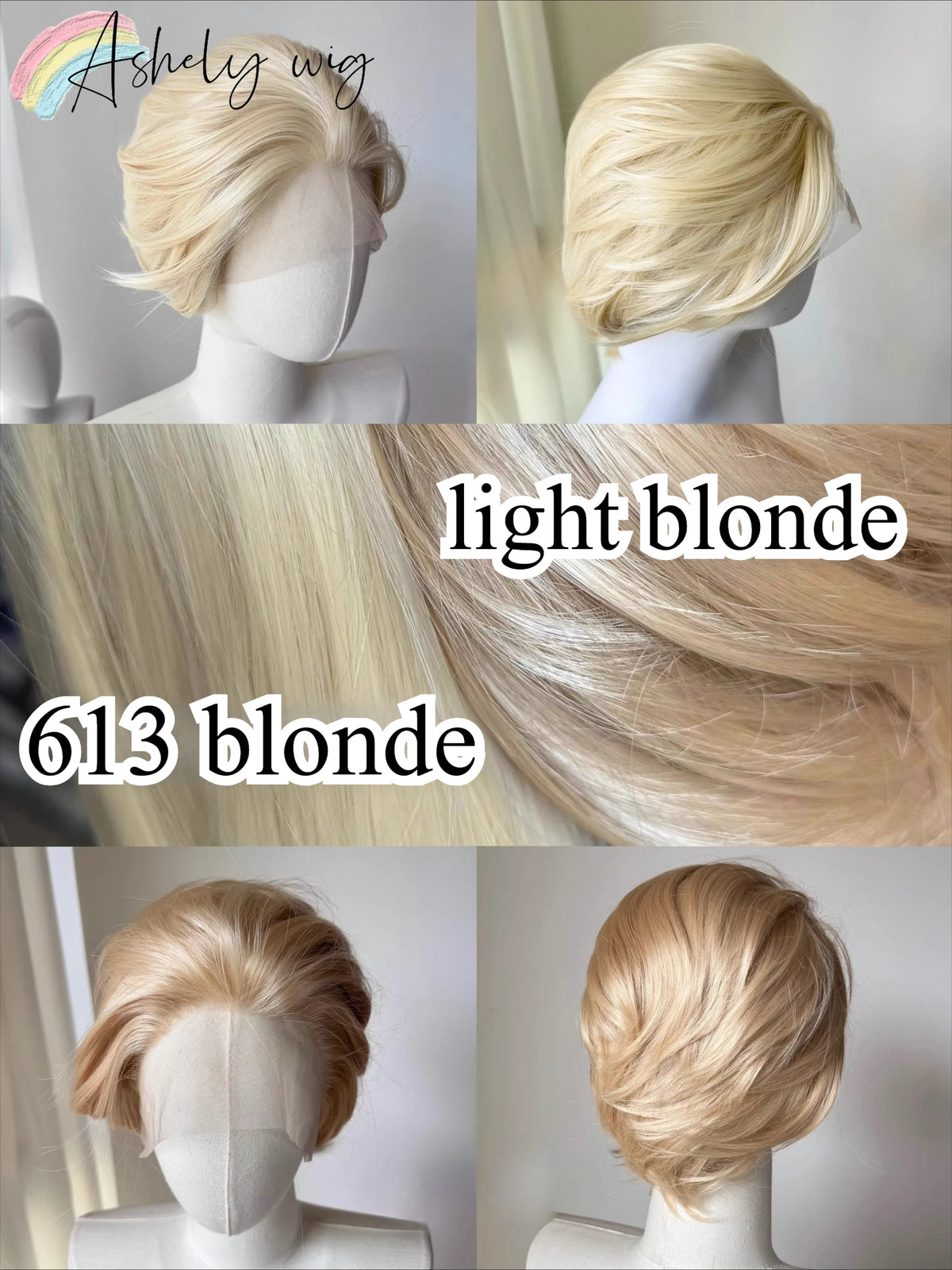 Perruque Lace Front Wig synthétique courte Blonde pour hommes, 13x4, cheveux de haute qualité, plusieurs couleurs disponibles