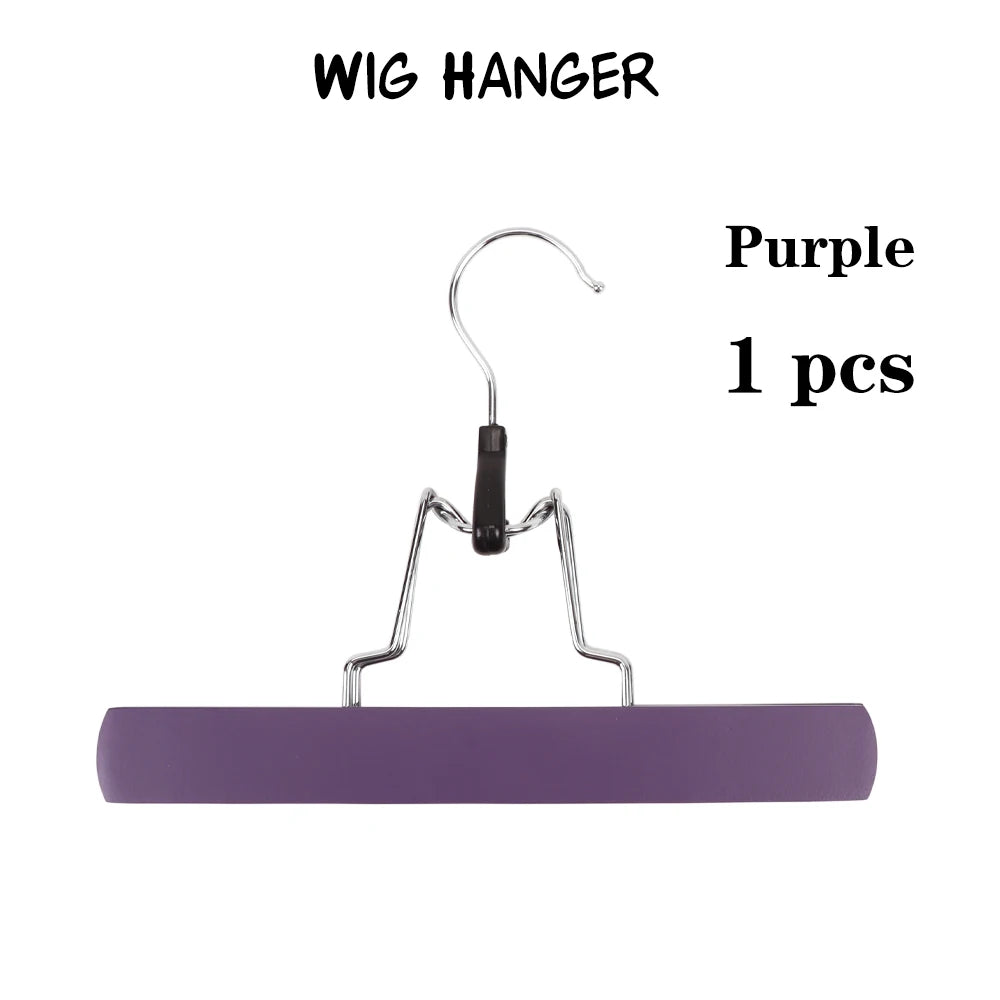 Porte-perruque pour plusieurs perruques, support d'extensions de cheveux, cintre en bois pour trame de cheveux vierges et Extension de cheveux à Clip