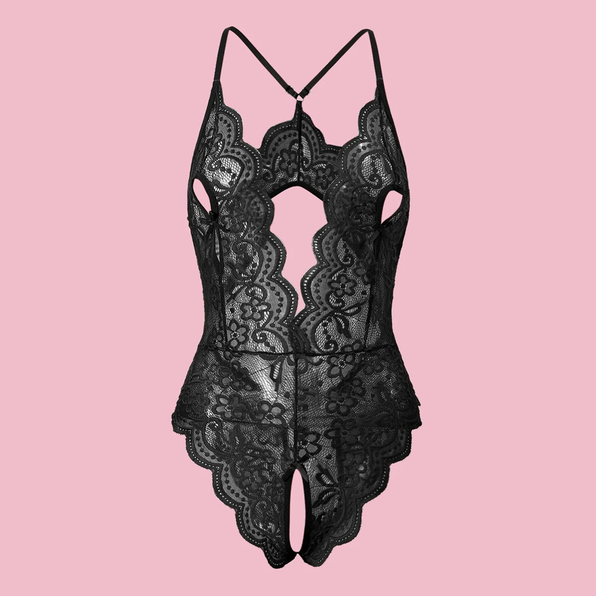 Porno soutien-gorge ouvert sexe body femmes sans entrejambe Sexy érotique Lingerie nuisette robe chaude dentelle femme sous-vêtements ensemble Costume S-3XL