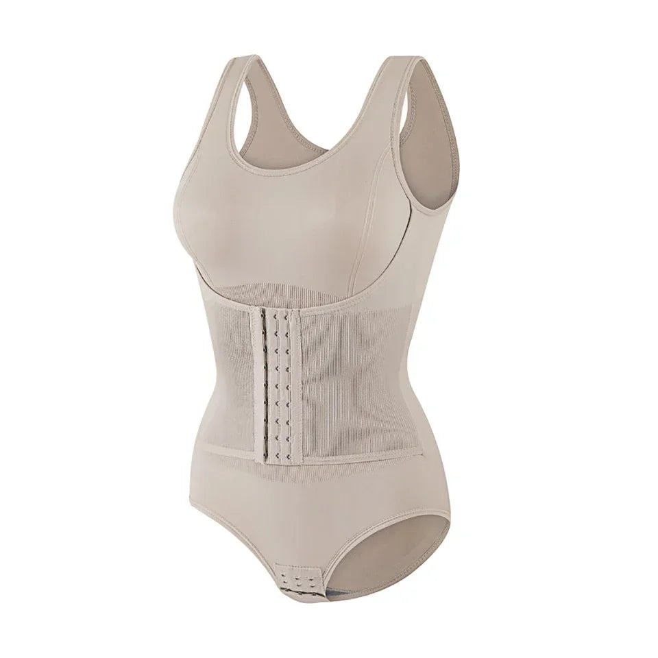 Nouveau Body Sculptant Amincissant pour Femme avec Fermeture Éclair et Ceinture, Effet Ventre Plat, Fajas, Gaine Amincissante, Corset Minceur, Hauts Corset