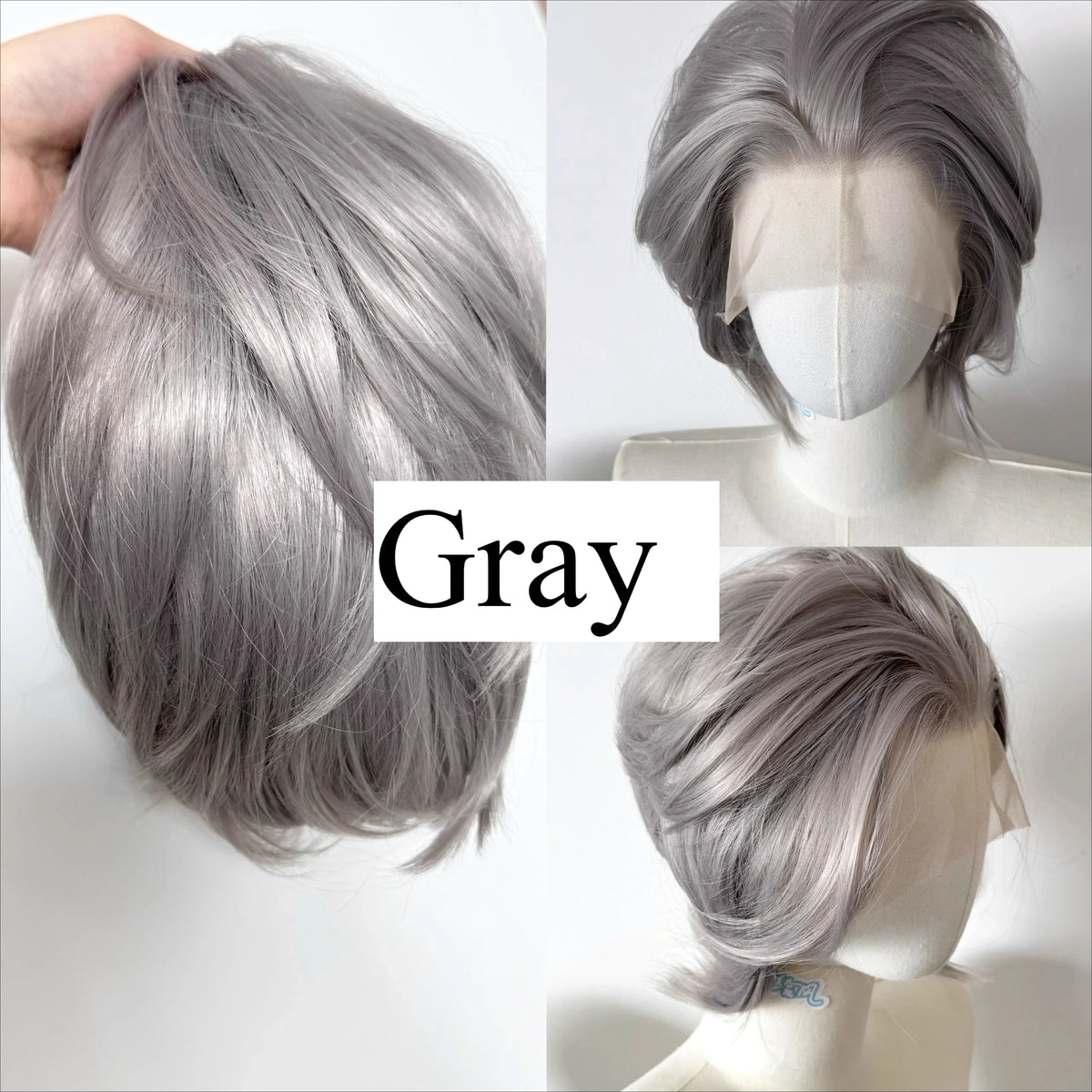 Perruque Lace Front Wig synthétique courte Blonde pour hommes, 13x4, cheveux de haute qualité, plusieurs couleurs disponibles