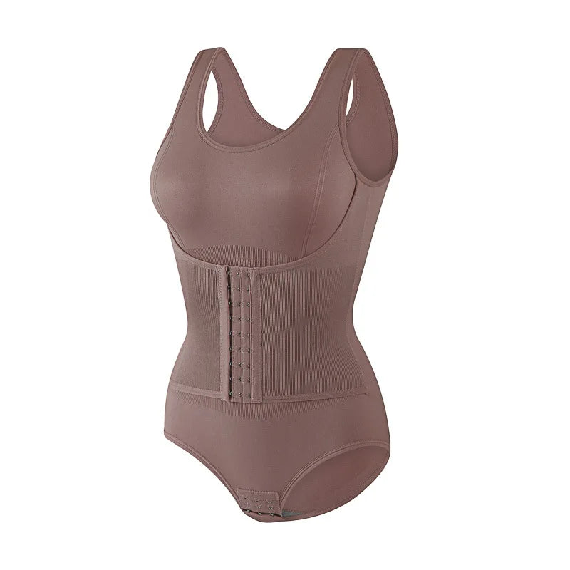 Nouveau Body Sculptant Gainant pour Femme avec Fermeture Éclair, Ceinture Amincissante et Corset Effet Ventre Plat