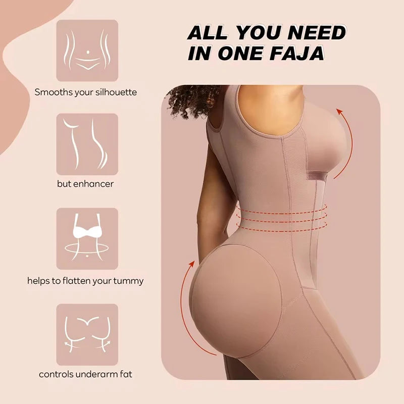 Fajas colombien ceintures Body Shapewear scène 2 post-chirurgie Corset haute Compression minceur taille formateur mince corps Shaper
