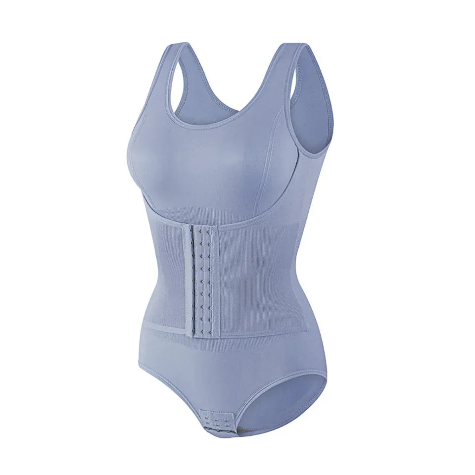 Nouveau Body Sculptant Amincissant pour Femme avec Fermeture Éclair et Ceinture, Effet Ventre Plat, Fajas, Gaine Amincissante, Corset Minceur, Hauts Corset