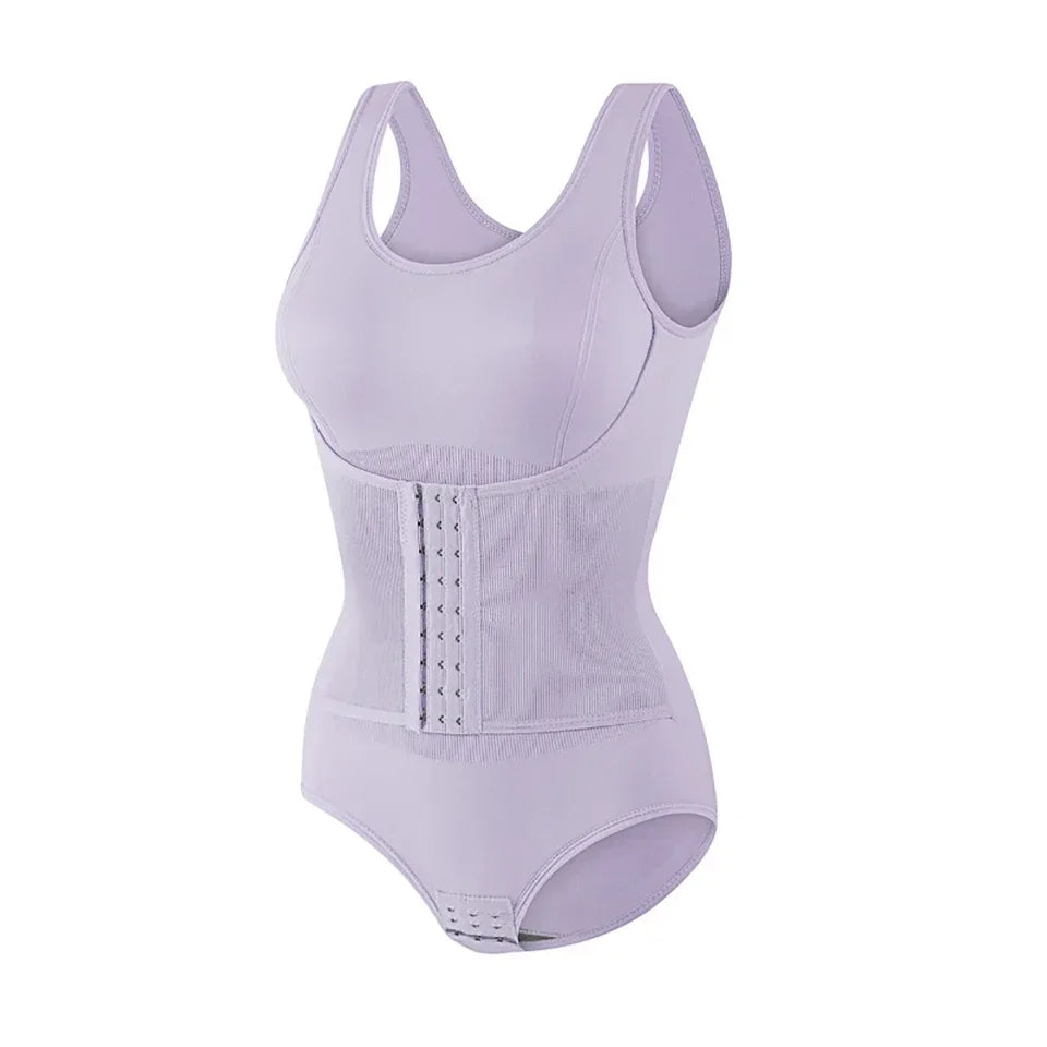 Nouveau Body Sculptant Amincissant pour Femme avec Fermeture Éclair et Ceinture, Effet Ventre Plat, Fajas, Gaine Amincissante, Corset Minceur, Hauts Corset