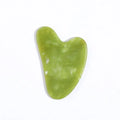 Ensemble de rouleaux de jade naturel et Gua Sha, massager facial artisanal en jade véritable pour le soin du visage, du cou et des yeux, 1/2 pièces