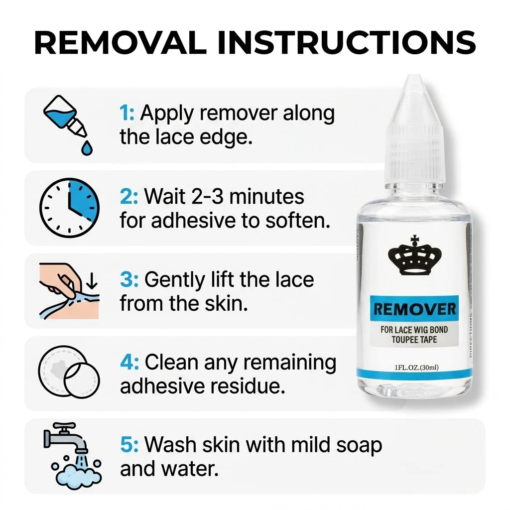 Kit de colle et dissolvant pour perruques, adhésif imperméable 38ml, nettoyant à l'huile d'agrumes pour dentelle 30ml, solution complète pour systèmes capillaires