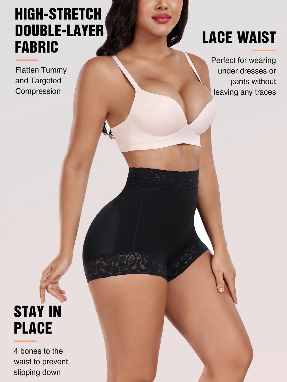 Shaper culotte hanche levage ventre contrôle Shorts culotte bout à bout minceur pantalon femmes gaine amincissante bas Sexy dentelle