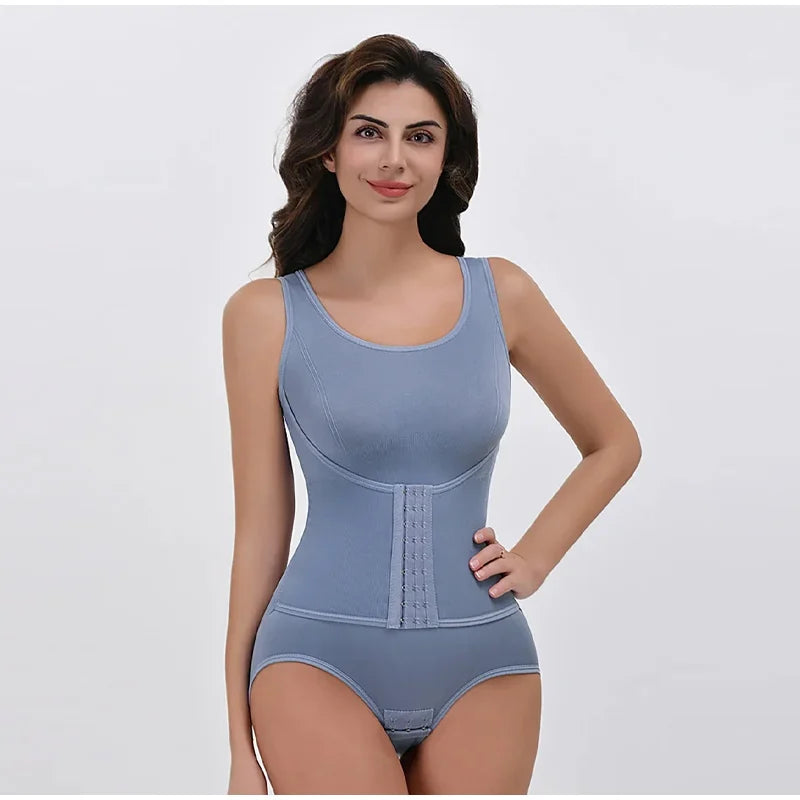 Nouveau Body Sculptant Gainant pour Femme avec Fermeture Éclair, Ceinture Amincissante et Corset Effet Ventre Plat