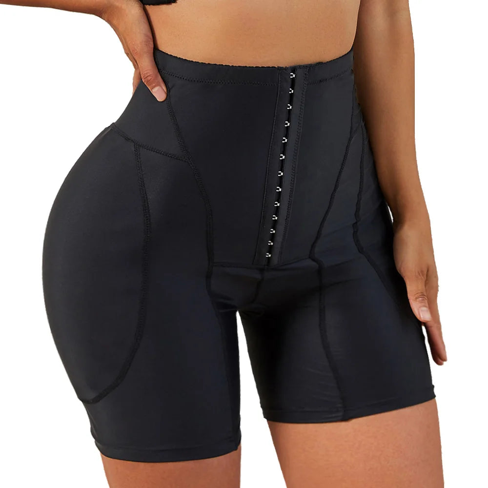 Culotte rehausseur de fesses pour femmes, vêtement saute-vent sexy, push-up, faux butin, avec coussinets