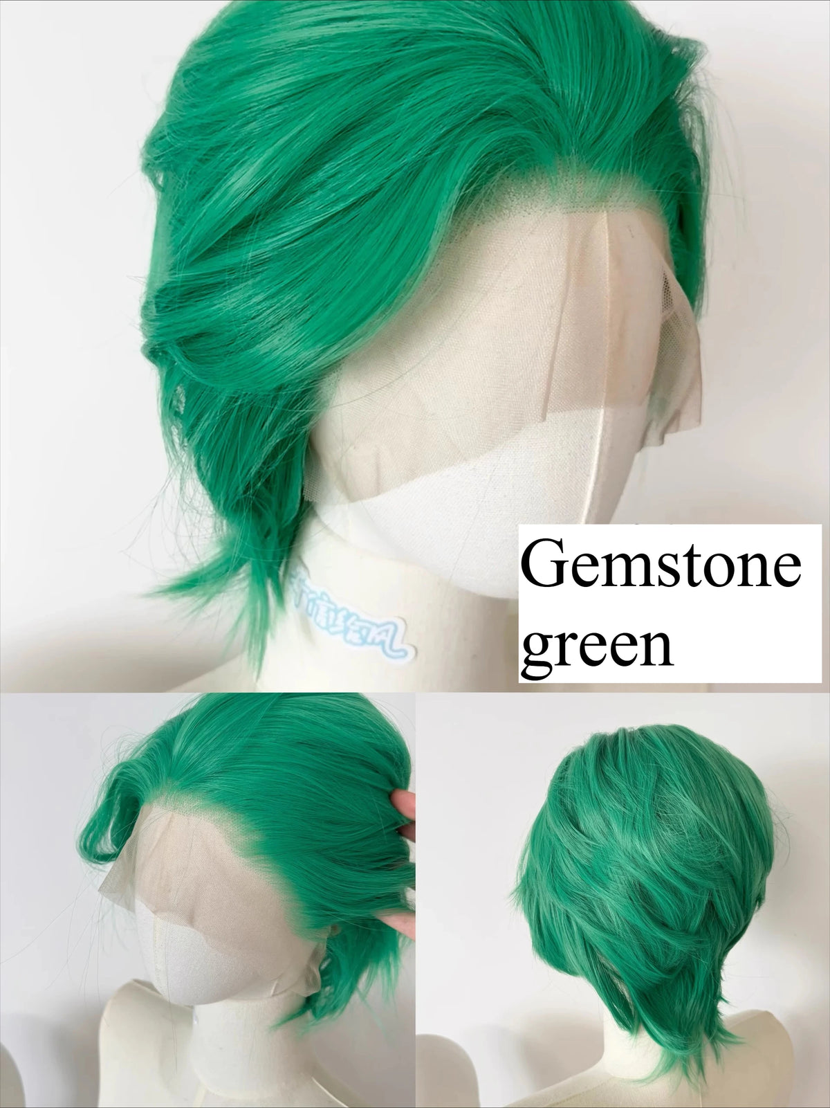 Perruque Lace Front Wig synthétique courte Blonde pour hommes, 13x4, cheveux de haute qualité, plusieurs couleurs disponibles