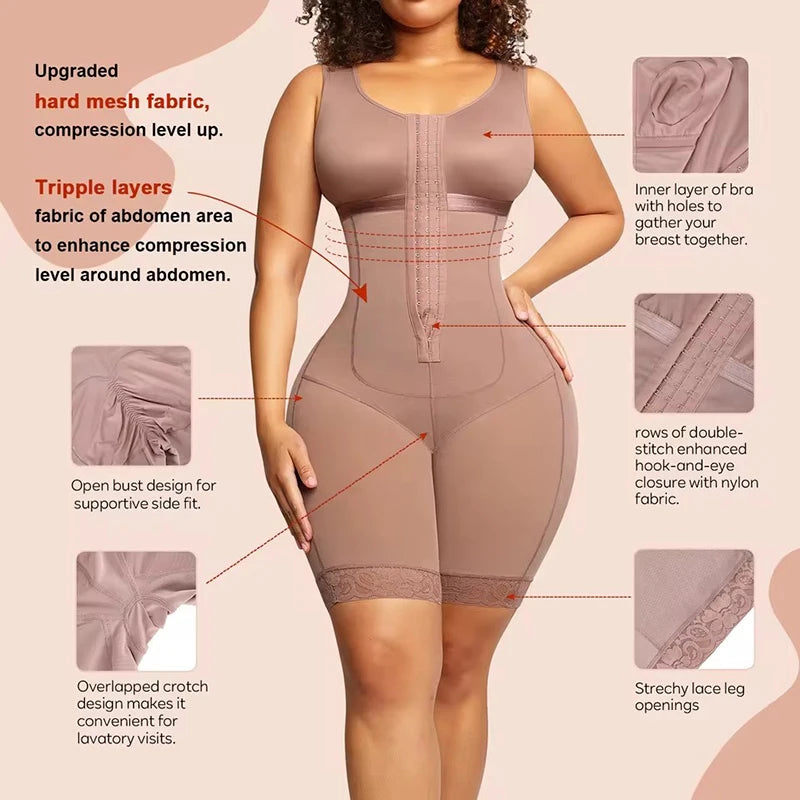 Fajas colombien ceintures Body Shapewear scène 2 post-chirurgie Corset haute Compression minceur taille formateur mince corps Shaper