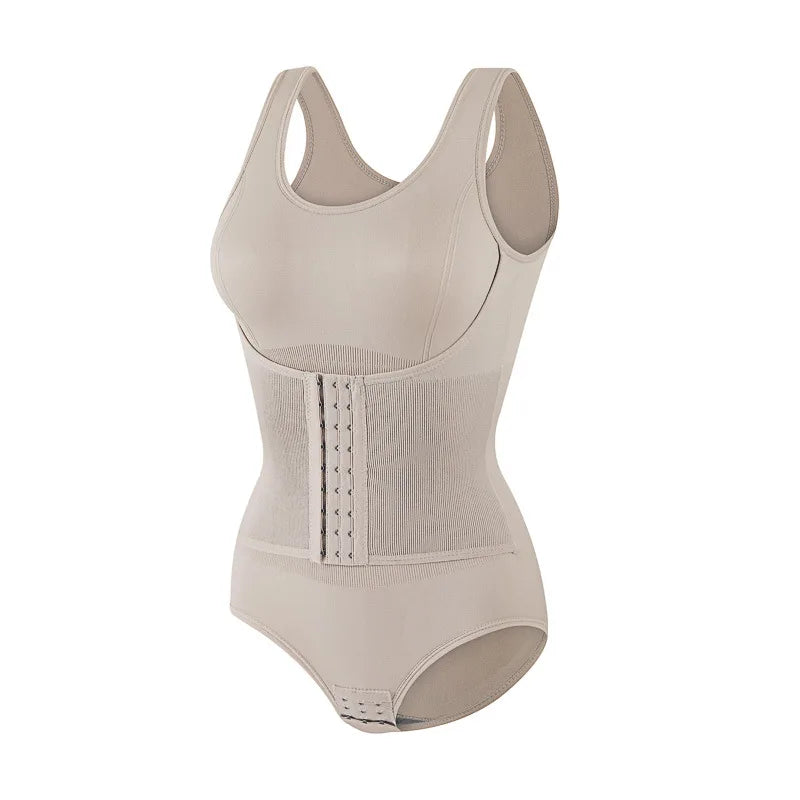 Nouveau Body Sculptant Gainant pour Femme avec Fermeture Éclair, Ceinture Amincissante et Corset Effet Ventre Plat