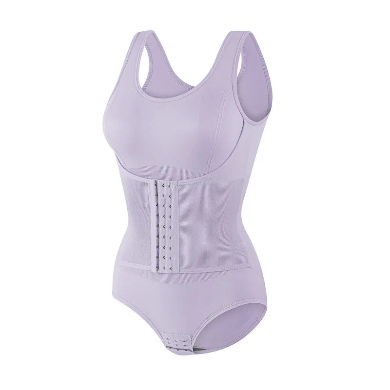 Nouveau Body Sculptant Gainant pour Femme avec Fermeture Éclair, Ceinture Amincissante et Corset Effet Ventre Plat