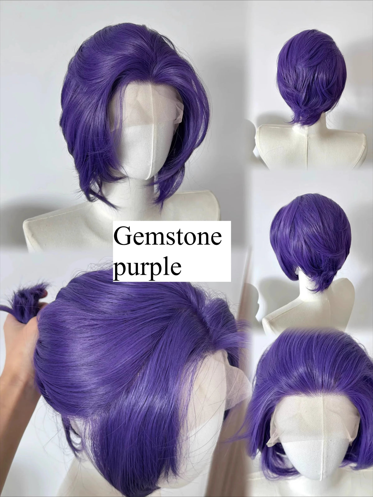 Perruque Lace Front Wig synthétique courte Blonde pour hommes, 13x4, cheveux de haute qualité, plusieurs couleurs disponibles