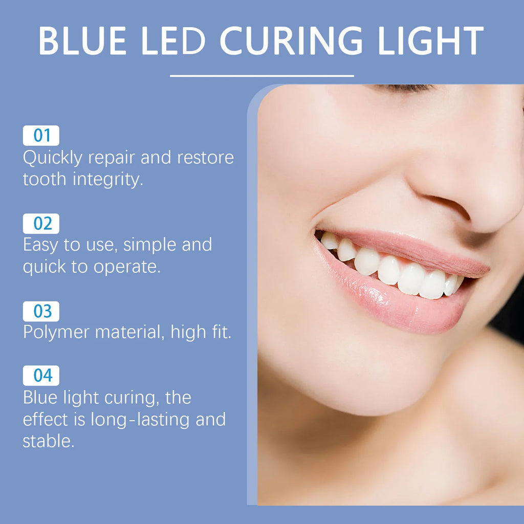 Kit de blanchiment des dents 2 en 1 avec lumière LED bleue, gel dentaire moulable, élimination des taches de café, appareil de soins bucco-dentaires portable pour la maison et les voyages