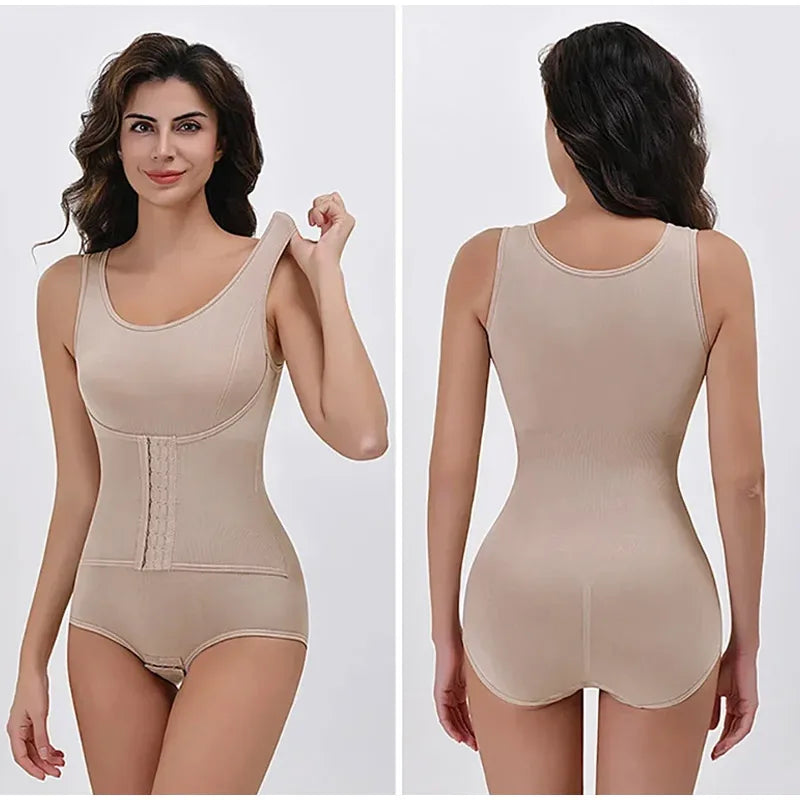 Nouveau Body Sculptant Gainant pour Femme avec Fermeture Éclair, Ceinture Amincissante et Corset Effet Ventre Plat