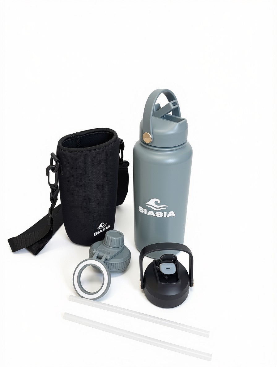 Siasia coffret Gourde Isotherme 1 Litre