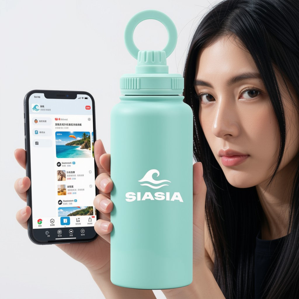 Siasia coffret Gourde Isotherme 1 Litre